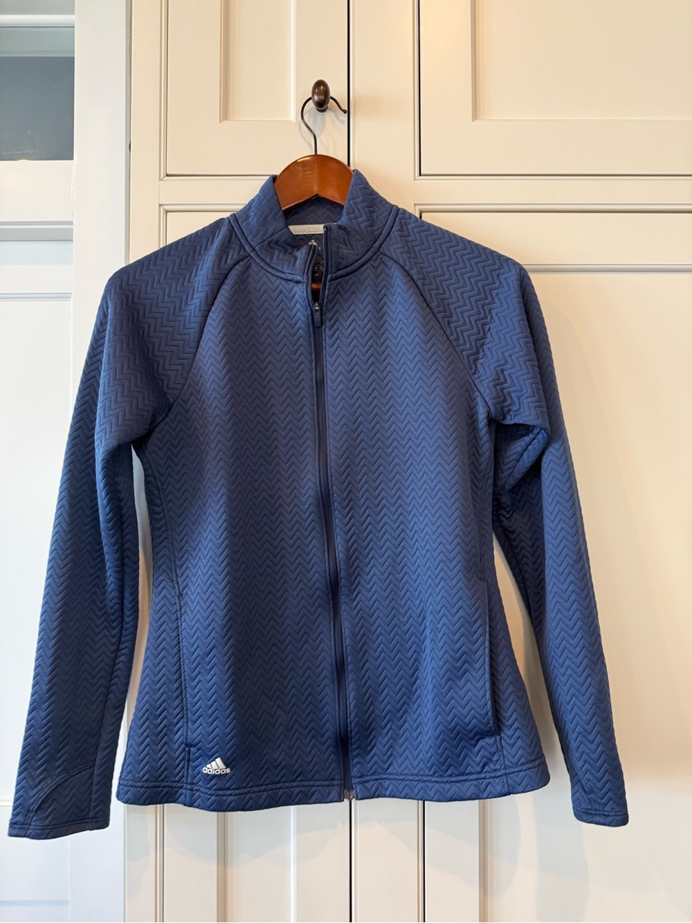 adidas Women's Dark Blue Full-Zip Utility Jacket